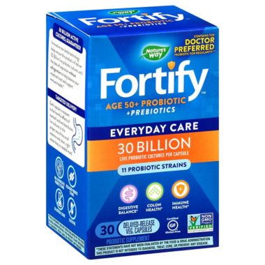 Fortify 30-Count Adult 50+ Probiotic Capsules. View a larger version of this product image.