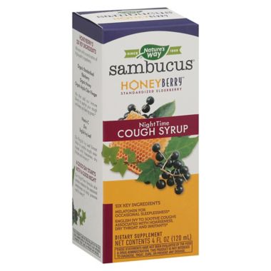 Sambucus&trade; HoneyBerry&trade; 4 fl. oz. Nighttime Cough Syrup. View a larger version of this product image.