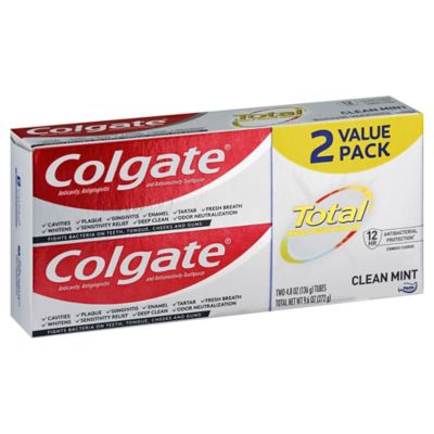 Colgate&reg; TotalSF&reg; 2-Pack 4.8 oz. Toothpaste in Clean Mint