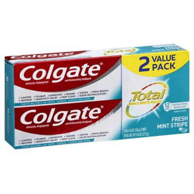 Colgate&reg; TotalSF&reg; 2-Pack 4.8 oz. Gel Toothpaste in Fresh Mint Stripe