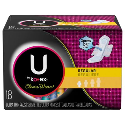 U By Kotex Security 44 Count Ultra Thin Regular Pads Bed Bath Beyond