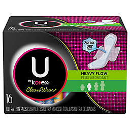 Kotex U 16-Count Ultra Thin Heavy Flow Pads With Wings
