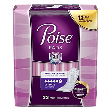 Poise&reg; 33-Count Ultimate Absorbency Pads. View a larger version of this product image.