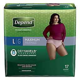 Depend® 17-Count Fit-Flex® Maximum Absorbency Large Incontinence Underwear
