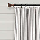 Alternate image 1 for Lush Decor Farmhouse Stripe Yarn Dyed 84-Inch Rod Pocket Window Curtain Panels in Grey (Set of 2)