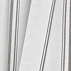 Alternate image 3 for Lush Decor Farmhouse Stripe Yarn Dyed 84-Inch Rod Pocket Window Curtain Panels in Grey (Set of 2)
