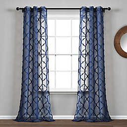 Lush Decor Avon Trellis 95-Inch Grommet Window Curtain Panels (Set of 2)