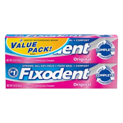 Fixodent&reg; 2-Pack 2.4 oz. Original Denture Adhesive Creams
