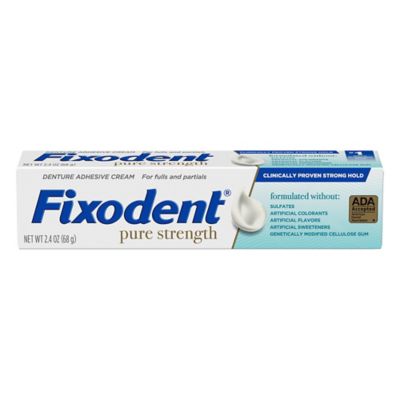 Fixodent&reg; 2.4 oz. Pure Strength Denture Adhesive Cream