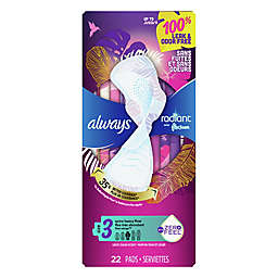 Always Radiant FlexFoam 22-Count Size 3 Extra Heavy Scented Pads with Wings