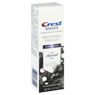Crest&reg; 3D White 4.1 oz. Charcoal Fluoride Toothpaste in Invigorating Mint. View a larger version of this product image.