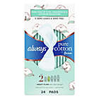 Alternate image 0 for Always Pure Cotton FlexFoam 24-Count Size 2 Heavy Unscented Pads with Wings