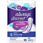 Alternate image 2 for Always&reg; Discreet Size 5 Heavy Long 39-Count Incontinence Pads