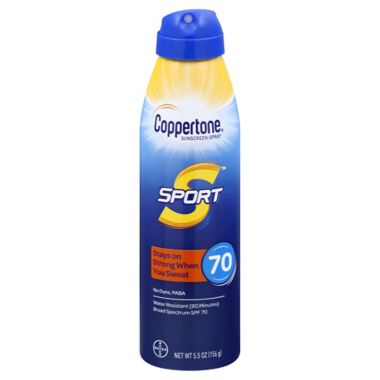 Coppertone&reg; 5.5 oz. SPF 70 Sport Spray. View a larger version of this product image.