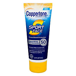 Coppertone&reg; 2.5 oz. Sport Mineral Face Sunscreen Lotion with SPF 50