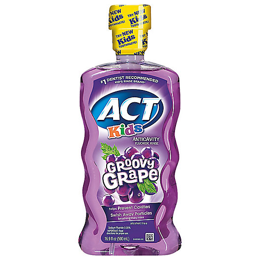 Alternate image 1 for ACT® Kids Groovy Grape 16.9 oz. Anticavity Fluoride Mouth Rinse
