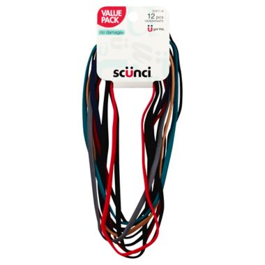 Scunci&reg; Value 12-Count No-Damage Skinny Headwraps. View a larger version of this product image.