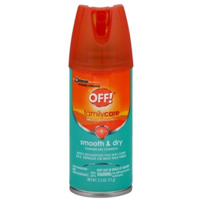 OFF!&reg; 2.5 oz. FamilyCare Smooth &amp; Dry Insect Repellent I Powder Dry Aerosol Spray