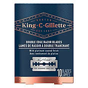 King C. Gillette&reg; 10-Count Double Edge Safety Razor Blades for Shaving