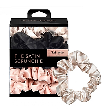 KITSCH Beauty Satin Sleep Scrunchies in Assorted Colors. View a larger version of this product image.