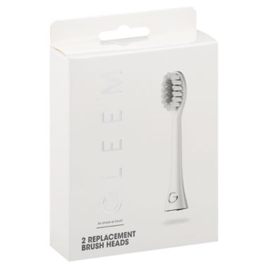 Gleem 2-Count Battery Toothbrush Brush Head Refills in White. View a larger version of this product image.