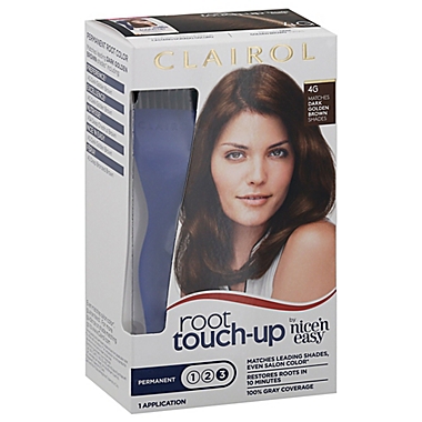 Clairol® Nice 'N Easy Root Touch-Up Permanent Hair Color in 4G Dark Golden  Brown | Bed Bath & Beyond