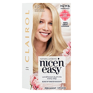 Clairol&reg; Nice &#39;N Easy Root Touch-Up Permanent Hair Color in 10C Extra Light Cool Blonde. View a larger version of this product image.
