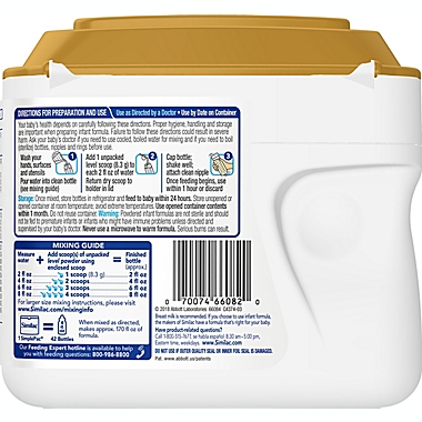 Similac&reg; Pro-Sensitive&trade; 22.5 oz. Infant Formula for Immune Support with Iron. View a larger version of this product image.