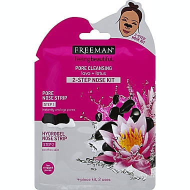 Freeman&reg; Pore Cleansing Lava and Lotus 2-Step Nose Kit. View a larger version of this product image.