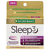 Nature&#39;s Bounty&reg; 30-Count 10 mg Sleep3 Melatonin Sleep Aid Tri-Layered Tablets