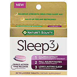 Nature's Bounty® 30-Count 10 mg Sleep3 Melatonin Sleep Aid Tri-Layered Tablets