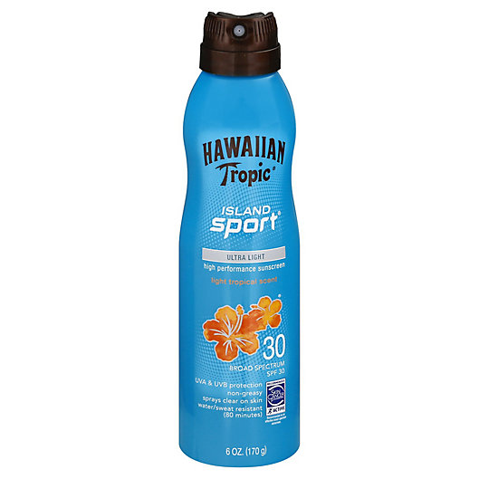 Alternate image 1 for Hawaiian Tropic® Island Sport® 6 oz. Continuous Sunscreen Spray SPF 30