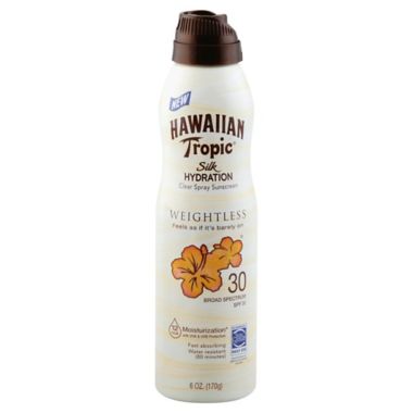 Hawaiian Tropic&reg; Silk Hydration&reg; 6 oz. Weightless Clear Sunscreen Spray SPF 30. View a larger version of this product image.