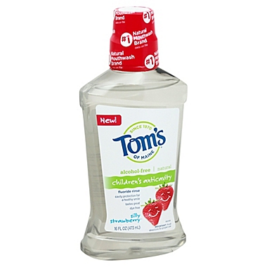 Tom&#39;s of Maine&reg; 16 oz. Kid&#39;s Anticavity Mouth Rinse in Silly Strawberry. View a larger version of this product image.