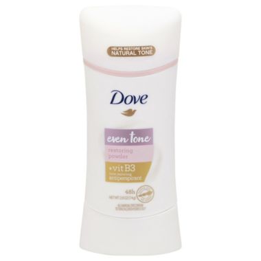 Dove&reg; Even Tone Restoring Powder 2.6 oz. Anti-Perspirant. View a larger version of this product image.