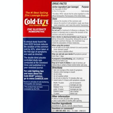 Cold-EEZE&reg; 25-Count Sugar Free Lozenges in Wild Cherry. View a larger version of this product image.