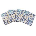 Alternate image 1 for Thirstystone&reg; Dolomite Watercolor Flowers Square Coasters (Set of 4)