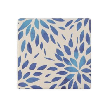 Thirstystone&reg; Dolomite Watercolor Flowers Square Coasters (Set of 4). View a larger version of this product image.