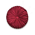 Alternate image 0 for Lush Decor Pleated Velvet Round Throw Pillow in Red