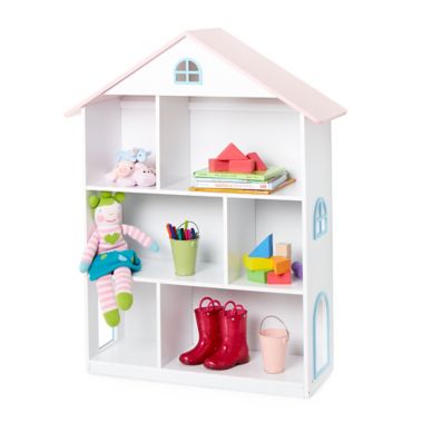 wildkin dollhouse bookcase