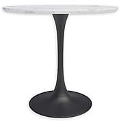 Jamesdar&reg; Kurv Round Cafe Table in White/Black