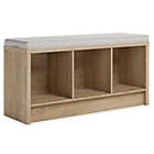 Alternate image 0 for Squared Away&trade; 3-Cube Storage Bench in Oak