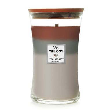 WoodWick&reg; Autumn Embers 21.5 oz. Hourglass Candle. View a larger version of this product image.