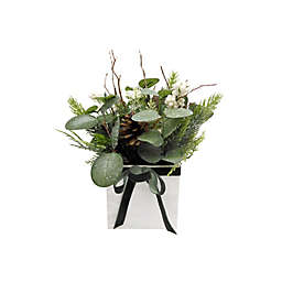 Bee & Willow™ 12-Inch Holiday Floral Decor in Green