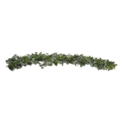 Bee &amp; Willow&trade; 6-Foot Classic Faux Eucalyptus Christmas Garland in Green<br />