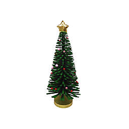 H for Happy™ 19-Inch Large Felt Tabletop Christmas Tree with Pom Poms in Green