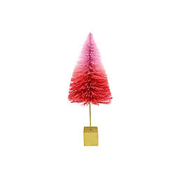H for Happy™ Ombre 12-Inch Bottle Brush Tree Christmas Decoration in Red
