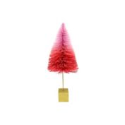 H for Happy&trade; Ombre 12-Inch Bottle Brush Tree Christmas Decoration in Red