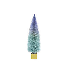 H for Happy™ Ombre 12-Inch Bottle Brush Tree Christmas Decoration in Blue