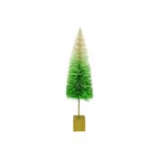 H for Happy&trade; Ombre 9-Inch Bottle Brush Tree Christmas Decoration in Green